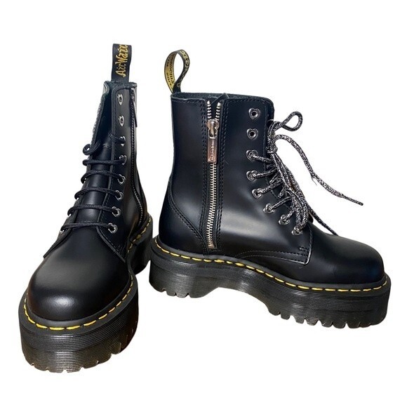 NWT Dr. Martens Jadon Hello Kitty Boots Combat Platform Y2K Size 5 - Picture 4 of 12